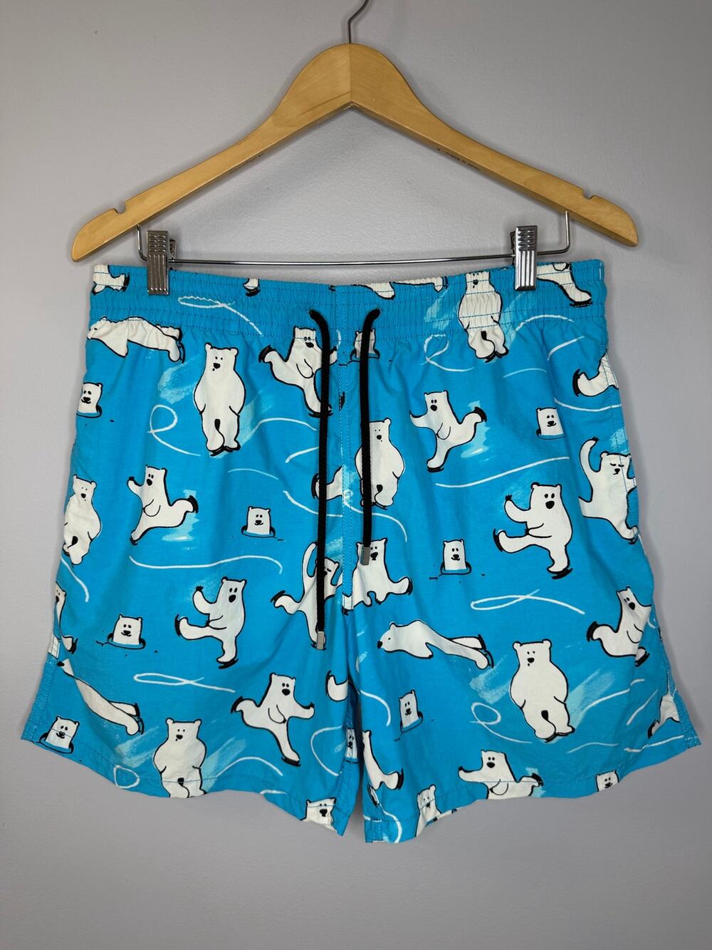 Vilebrequin Men's Moorea Bears on Ice Swim Trunk Blue Men's XL